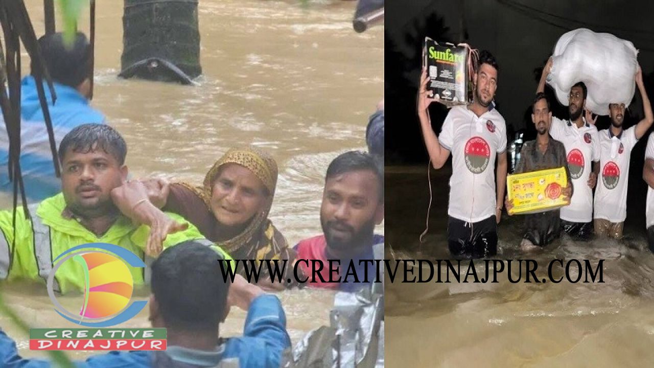 এক রাতে পানির নিচে চলে গেল ফেনীর ২০ গ্রাম