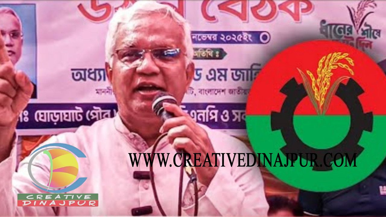 দীর্ঘ ৩০ বছর পর দিনাজপুর-৬ আসনে ধানের শীষের একক প্রার্থী