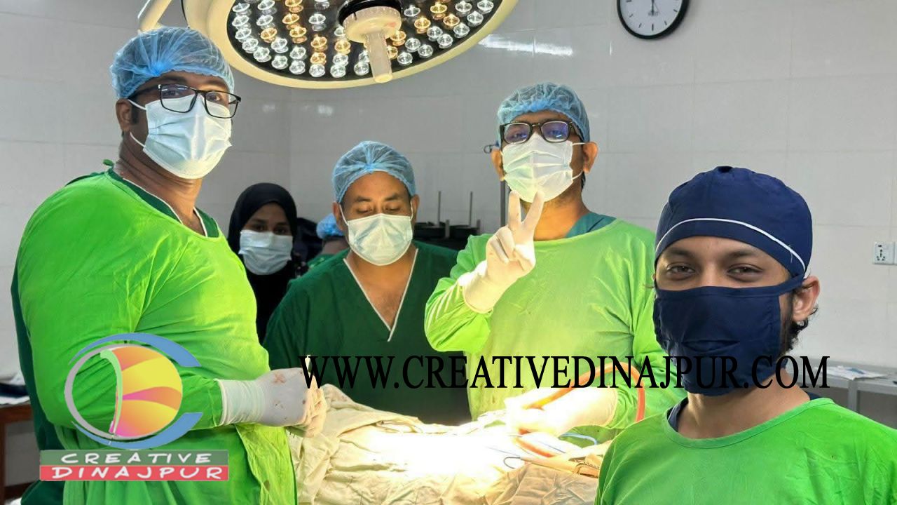 নীলফামারিতে প্রথমবার মেরুদণ্ডের জটিল অপারেশন, নেতৃত্বে নিউরোসার্জন ডা নারায়ণ চন্দ্র রায়