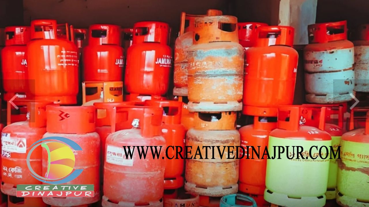 কাহারোলে অনুমোদন-নিরাপত্তা ছাড়াই যত্রতত্র গ্যাস সিলিন্ডার বিক্রি