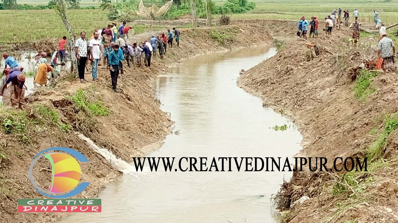 পাঁচবিবিতে খাল খননে দিনমজুদের কর্মসংস্থান সৃষ্টি 