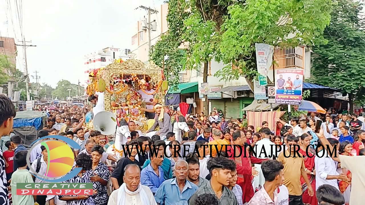 বীরগঞ্জে ঐতিহ্যবাহী জগন্নাথদেবের রথযাত্রা উৎসব উদযাপন