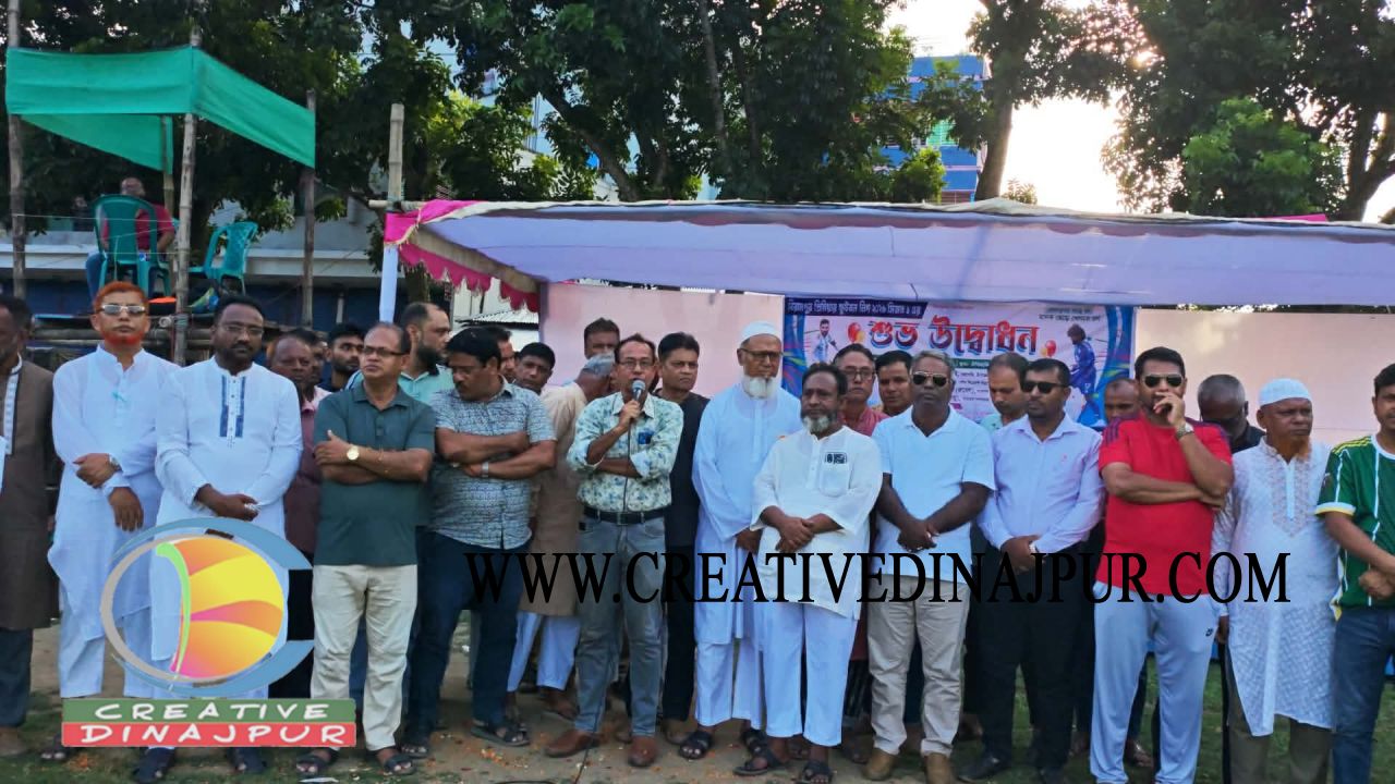 নানা আয়োজনে বিরামপুর প্রিমিয়ার ফুটবল লীগের উদ্বোধন
