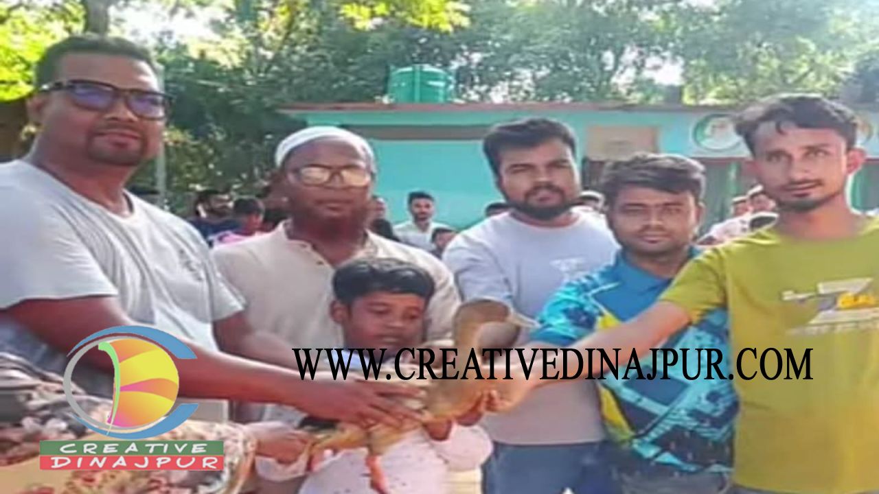 বীরগঞ্জে গ্রামবাংলার ঐতিহ্য হাঁস ধরা প্রতিযোগিতা অনুষ্ঠিত 