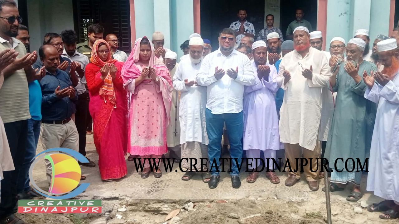 পাঁচবিবিতে মাদ্রাসার ৪'তলা ভবনের ভিত্তিপ্রস্তর স্থাপনের উদ্বোধন 