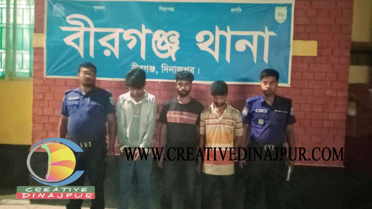 বীরগঞ্জে মাদকবিরোধী ভ্রাম্যমাণ আদালতে ৩ জনের কারাদণ্ড