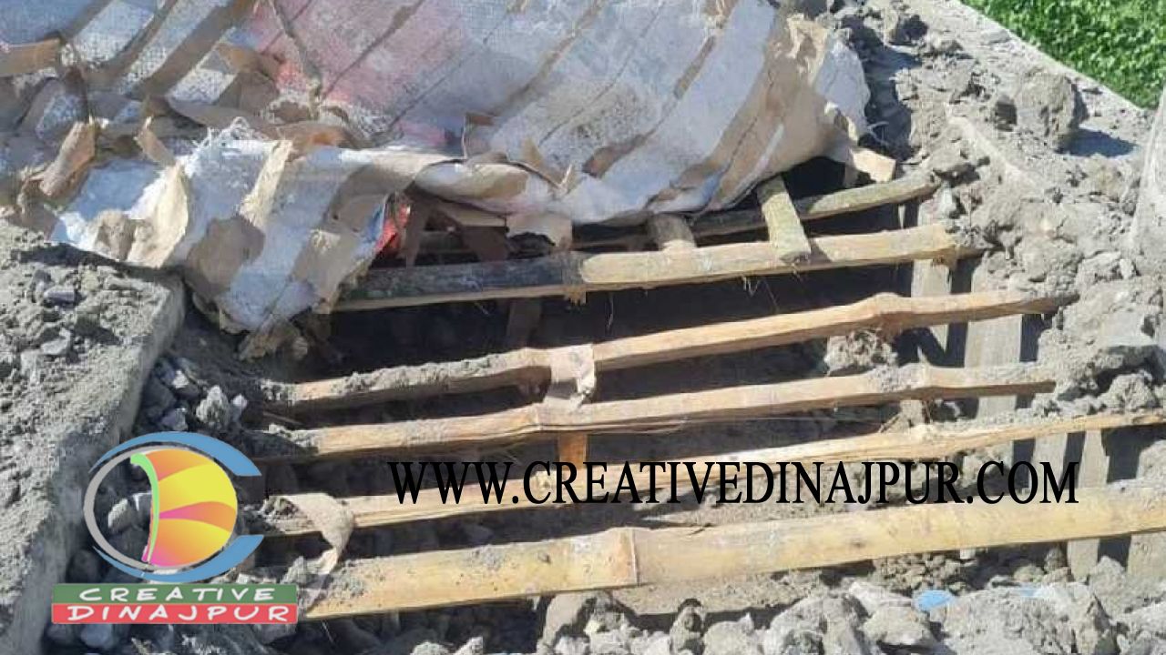 বাসাইলে সেতুর ফুটপাতের ঢালাইয়ে রডের বদলে বাঁশ, কর্মকর্তা বরখাস্ত