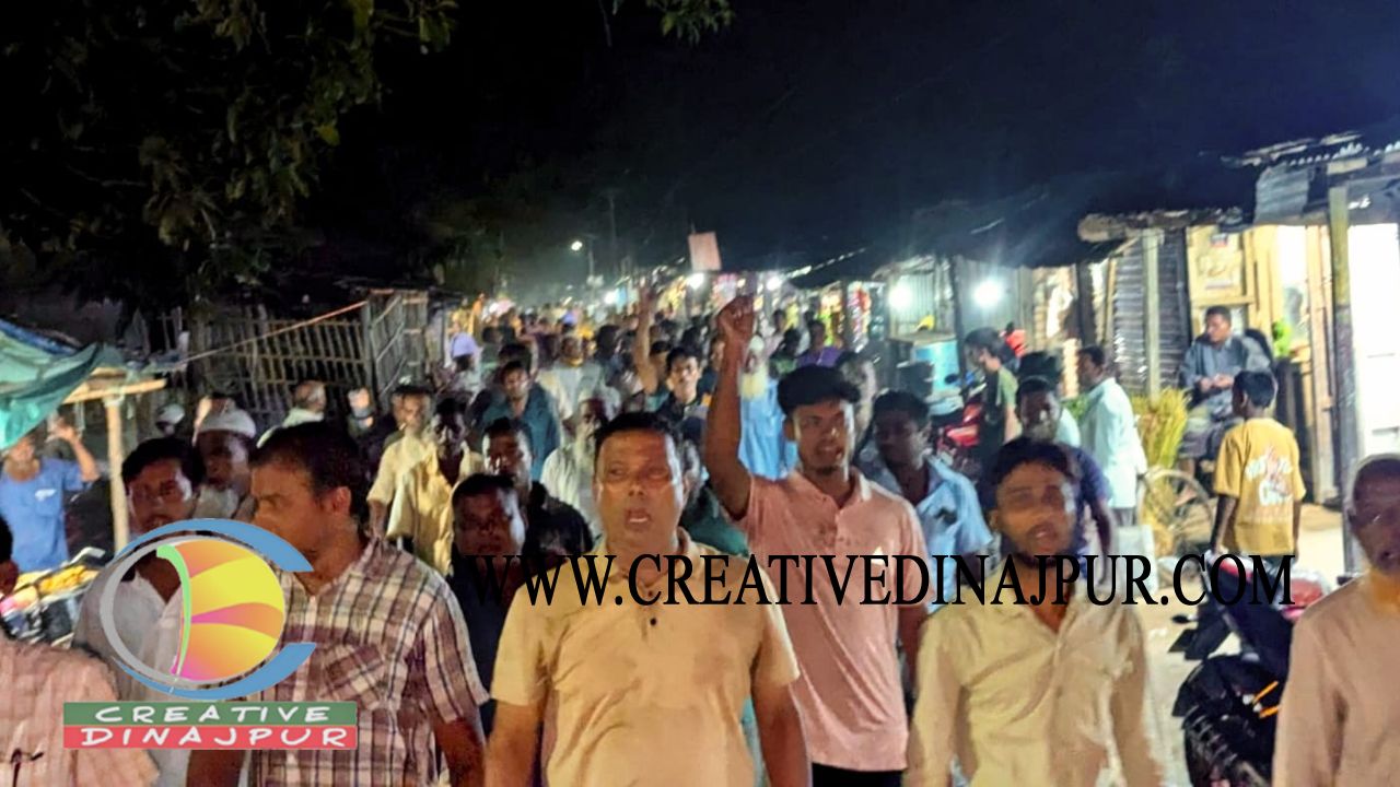 বিরামপুরে উন্মুক্ত কয়লাখনি বিরোধী জনসভা