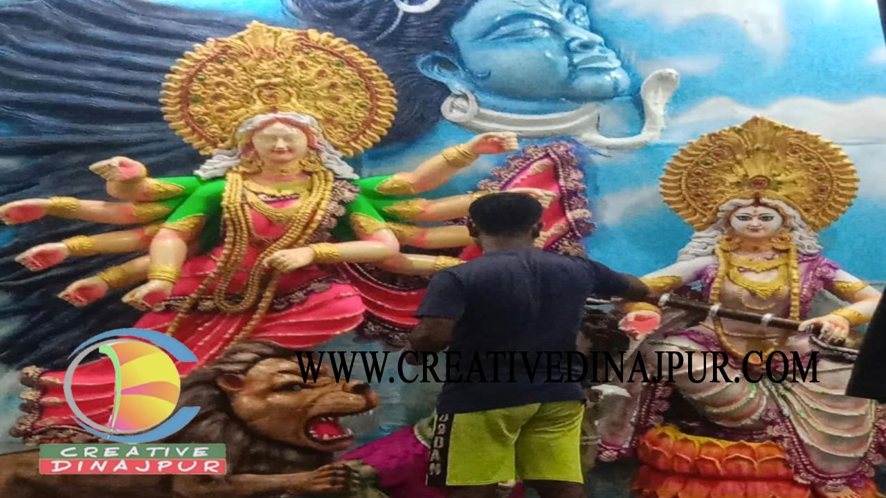 বীরগঞ্জে ১৬৬ মণ্ডপে শারদীয় দুর্গোৎসবের প্রস্তুতি