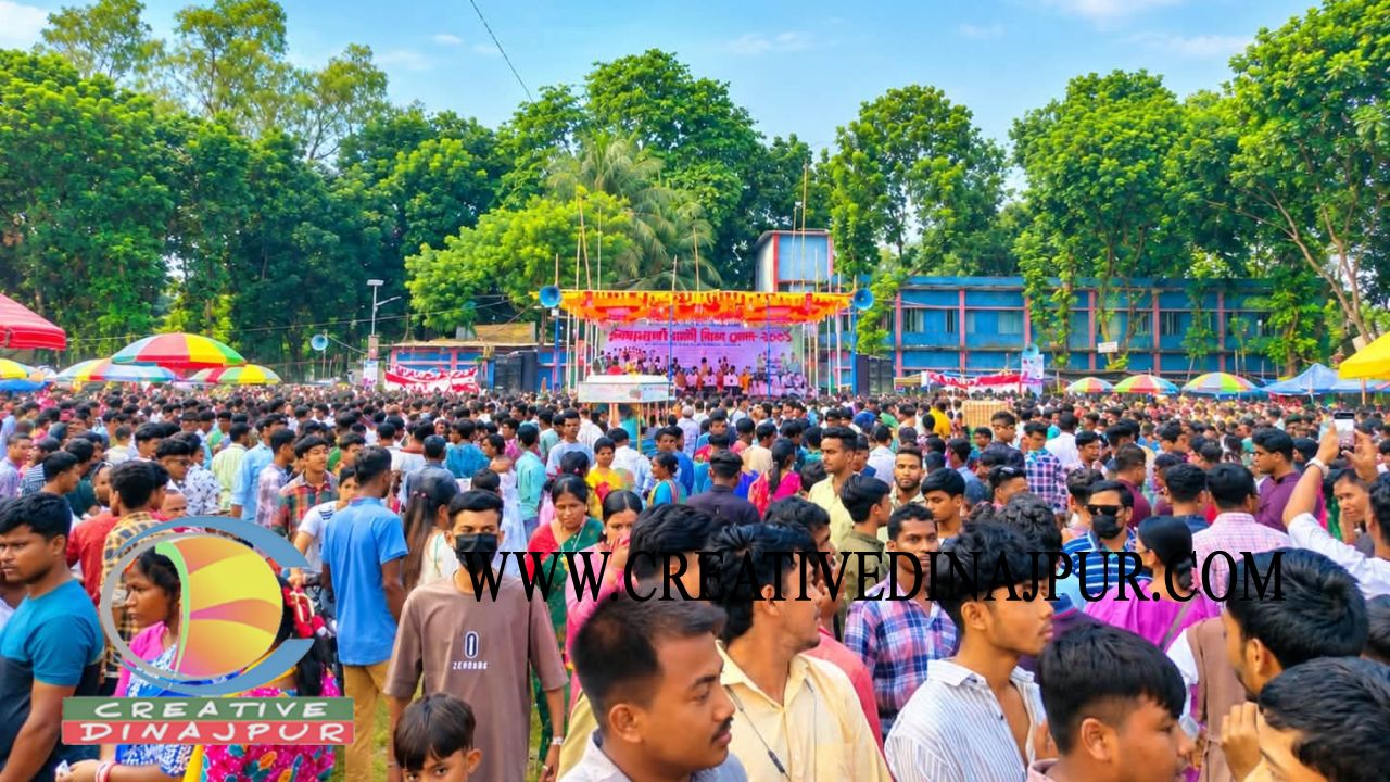 বীরগঞ্জে আদিবাসীদের ঐতিহ্য ও সম্প্রীতির মিলনমেলায় মানুষের ঢল